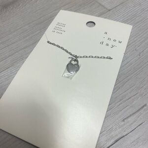 a new day Silver Heart Pendant Necklace